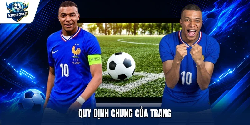 Quy định chung của trang
